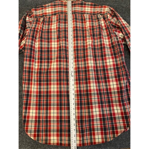 VTG Abercrombie & Fitch "The Big Shirt" 90s Plaid Flannel Mens M Preppy Grunge - Picture 15 of 16